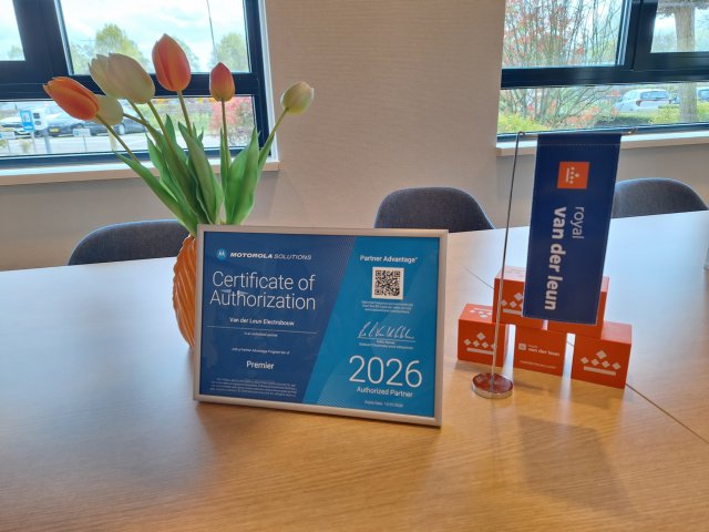 Certificering Motorola Solutions Avigilon Gecertificeerd Bedrijf Royal Van der Leun Beveiliging Beveiligingscameras