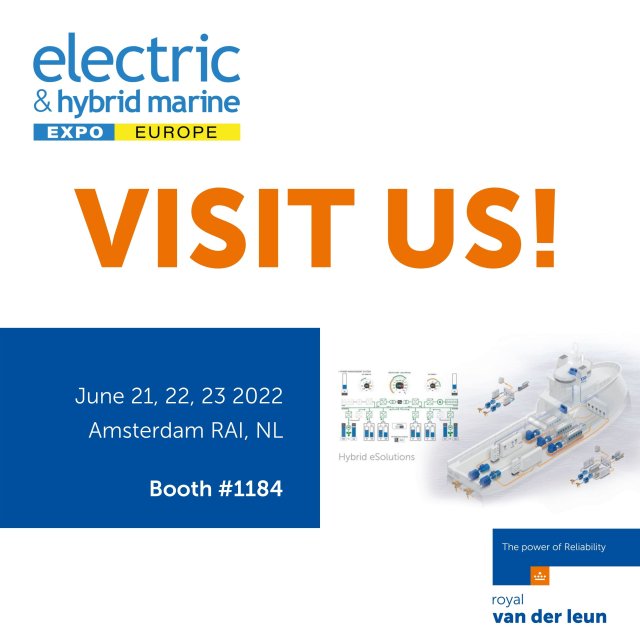 Royal van der Leun attending Electric & Hybrid Marine Expo Europe 2022-2