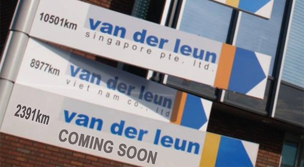 Van der Leun Russia - Bewegwijzering - coming soon - new office -1